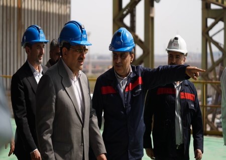 فولاد اکسین میزبان وزیر صمت و استاندار خوزستان شد