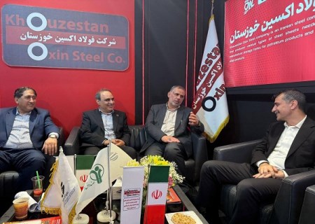 دیدار نماینده اهواز،مدیران صبا انرژی و گروه ملی فولاد با مدیرعامل فولاد اکسین