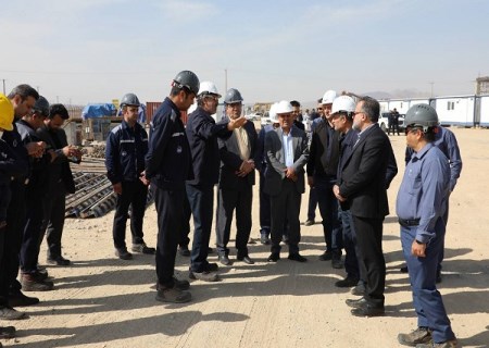 بازدید فرماندار سیرجان از شرکت فولاد سیرجان ایرانیان و پروژه دیواترینگ ۲