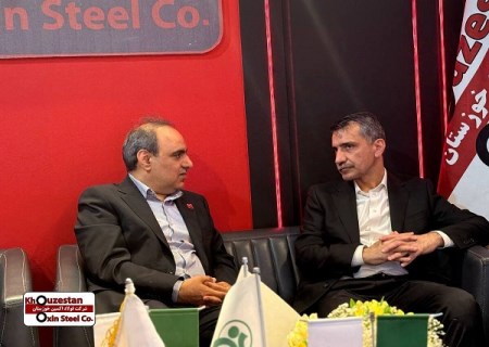 بازدید مدیرعامل هلدینگ صبا انرژی از غرفه شرکت فولاد اکسین خوزستان در نمایشگاه بین‌المللی نفت، گاز، پالایش و پتروشیمی