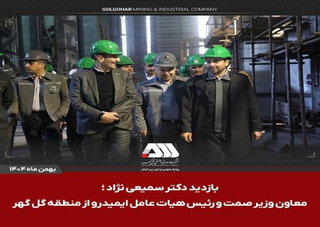 مدیریت ایمیدرو در مسیر تقویت فولاد ایران؛ بازدید از منطقه گل گهر