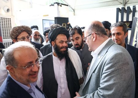 بازدید وزیر معادن افغانستان ، رئیس هیات عامل ایمیدرو و معاون معدنی وزارت صمت از غرفه شرکت ملی مس