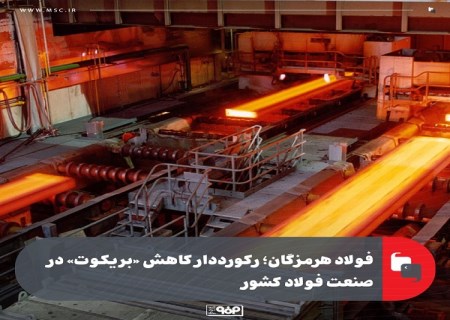 فولاد هرمزگان ؛ ركورددار كاهش «بریكوت» در صنعت فولاد كشور