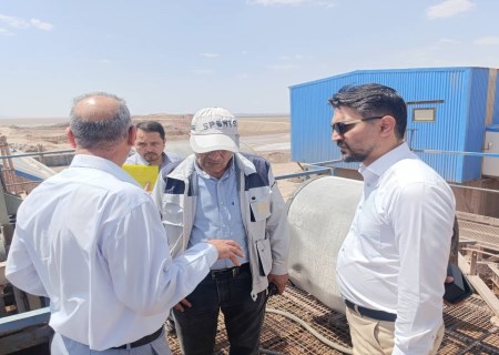 بازدید میدانی مدیر مجتمع طلای کوه دم با محوریت ایمنی و بهداشت